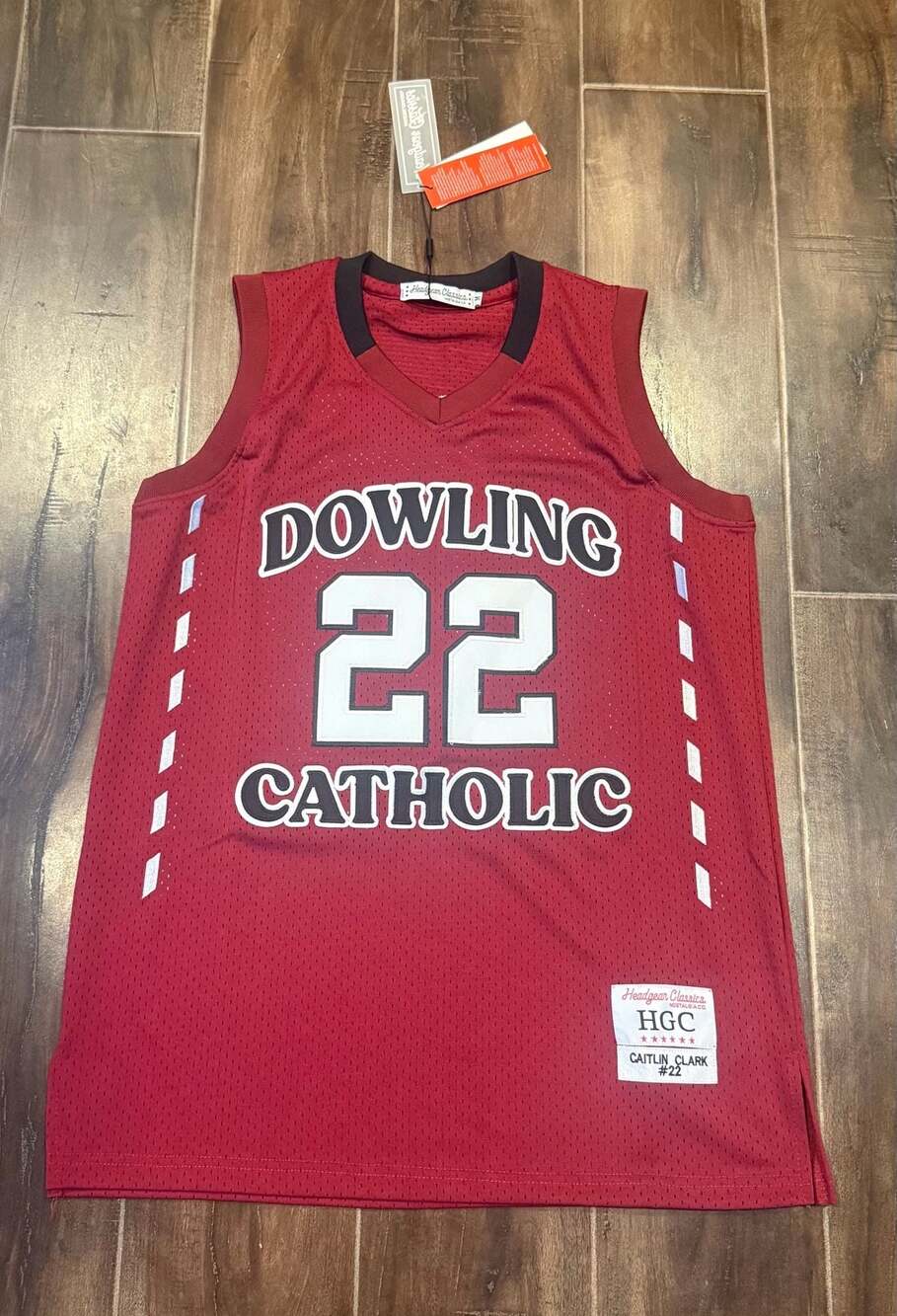 Headgear Classics Caitlin Clark Dowling Catholic #22 High School Jersey